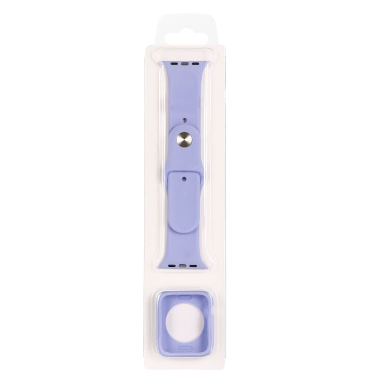 矽膠替換錶帶+錶殼保護套裝，適用於Apple Watch Series 9 / 8 / 7 41mm，適用於Apple Watch Series 9 / 8 / 7 45mm