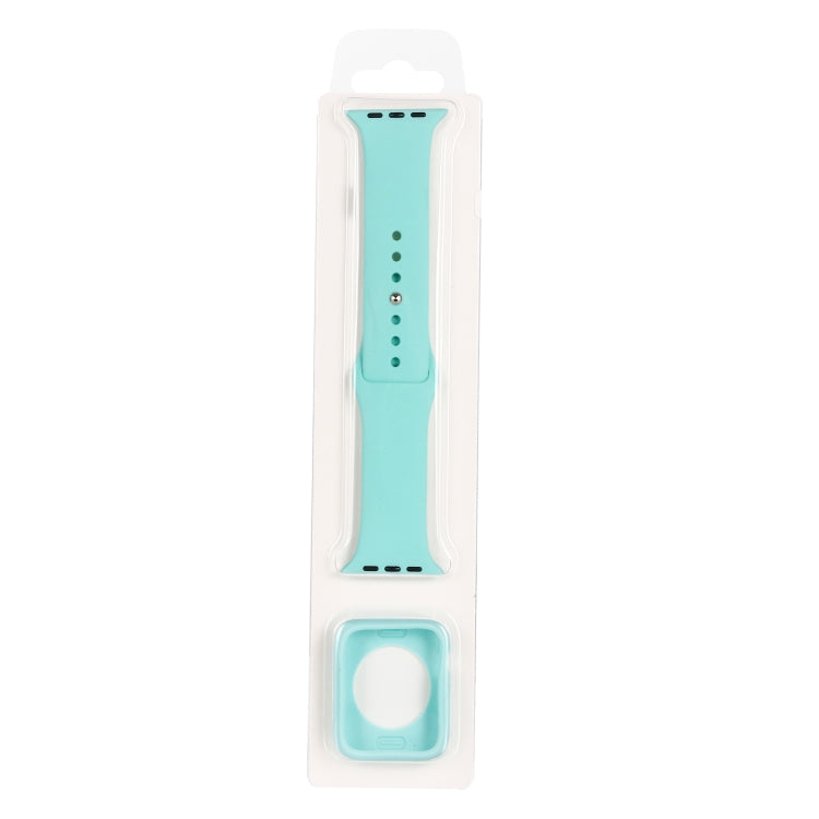 矽膠替換錶帶+錶殼保護套裝，適用於Apple Watch Series 9 / 8 / 7 41mm，適用於Apple Watch Series 9 / 8 / 7 45mm