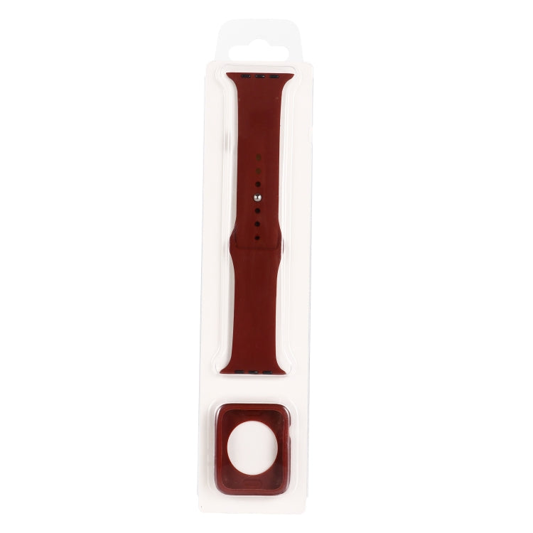 矽膠替換錶帶+錶殼保護套裝，適用於Apple Watch Series 9 / 8 / 7 41mm，適用於Apple Watch Series 9 / 8 / 7 45mm