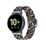 可調節彈性印花替換錶帶，20mm 適用於 Samsung Galaxy Watch Active2 / Active，22mm 適用於 Galaxy Watch3 45mm／華為 Watch GT 2 Pro