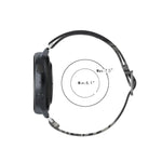 可調節彈性印花替換錶帶，20mm 適用於 Samsung Galaxy Watch Active2 / Active，22mm 適用於 Galaxy Watch3 45mm／華為 Watch GT 2 Pro