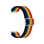 可調節彈性印花替換錶帶，20mm 適用於 Samsung Galaxy Watch Active2 / Active，22mm 適用於 Galaxy Watch3 45mm／華為 Watch GT 2 Pro