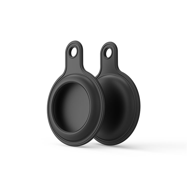 凝膠皮革保護殼，帶可切換鑰匙圈，適用AirTag第二代 / AirTag第一代