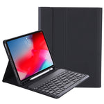 YT11B 可拆式糖果色皮革觸感紋理圓形鍵帽藍牙鍵盤皮套，適用於 iPad Air 4 2020 / Air 5 2022 / Pro 11 吋 2022 / 2021 / 2020 / 2018（白冰色），適用於 iPad Air 11 2024 / 2025 / Air 2020 10.9 吋