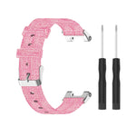 Nylon Canvas Replacement Strap Watchband with Dismantling Tools, One Size, For Amazfit T-Rex Pro / Amazfit T-Rex