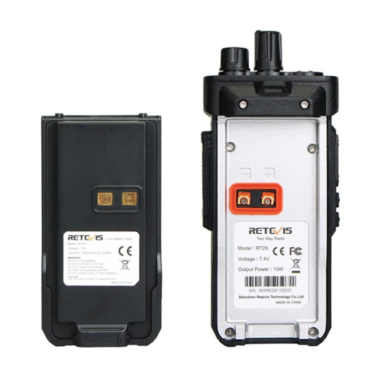 RETEVIS RT29 10W UHF 400-480MHz 16頻道雙向無線電手持對講機，RT29，歐規插頭，RT29，美規插頭