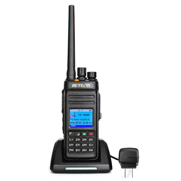 RETEVIS RT83 10W 400-470MHz 1024頻道防水DMR數位雙時段雙向無線電對講機，GPS版本，RT83，GPS版本