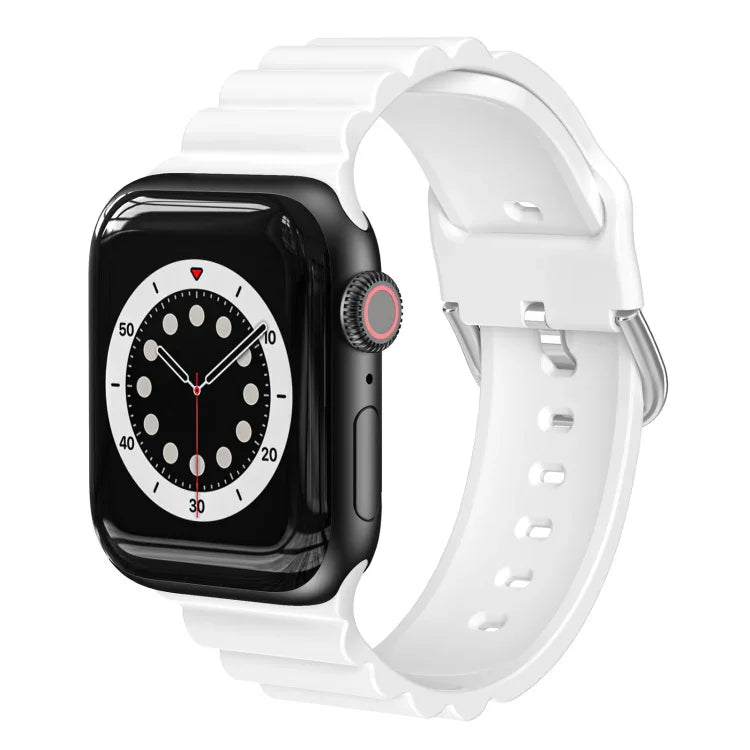 商務 B 款矽膠錶帶，適用於 Apple Watch Series 7 45mm / 6 & SE & 5 & 4 44mm / 3 & 2 & 1 42mm，Apple Watch Ultra 49mm / Series 8&7 45mm / SE 2&6&SE&5&4 44mm / 3&2&1 42mm