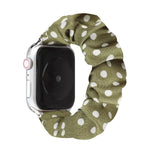 點點髮圈布錶帶，適用於 Apple Watch Ultra 49mm / Series 8&7 45mm / SE 2&6&SE&5&4 44mm / 3&2&1 42mm，Apple Watch Series 8&7 41mm / SE 2&6&SE&5&4 40mm / 3&2&1 38mm，Apple Watch Series 7 41mm / 6 & SE & 5 & 4 40mm / 3 & 2 & 1 38mm