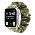 點點髮圈布錶帶，適用於 Apple Watch Ultra 49mm / Series 8&7 45mm / SE 2&6&SE&5&4 44mm / 3&2&1 42mm，Apple Watch Series 8&7 41mm / SE 2&6&SE&5&4 40mm / 3&2&1 38mm，Apple Watch Series 7 41mm / 6 & SE & 5 & 4 40mm / 3 & 2 & 1 38mm