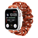 點點髮圈布錶帶，適用於 Apple Watch Ultra 49mm / Series 8&7 45mm / SE 2&6&SE&5&4 44mm / 3&2&1 42mm，Apple Watch Series 8&7 41mm / SE 2&6&SE&5&4 40mm / 3&2&1 38mm，Apple Watch Series 7 41mm / 6 & SE & 5 & 4 40mm / 3 & 2 & 1 38mm