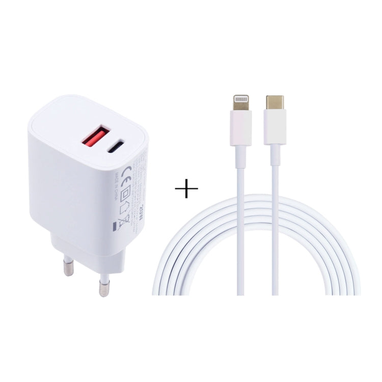 20W USB-C / Type-C + USB埠充電器，附100W Type-C轉8 Pin快充線，1米Type-C轉8 Pin，英規插頭，1米Type-C轉8 Pin，美規插頭，1米Type-C轉8 Pin，歐規插頭，2米Type-C轉8 Pin，英規插頭，2米Type-C轉8 Pin，美規插頭