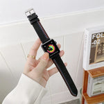 三線帆布替換錶帶，適用於 Apple Watch Series 7 41毫米 / & 6 & SE & 5 & 4 40毫米，適用於 Apple Watch Series 7 45毫米 / & 6 & SE & 5 & 4 44毫米