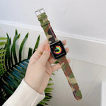 三線帆布替換錶帶，適用於 Apple Watch Series 7 41毫米 / & 6 & SE & 5 & 4 40毫米，適用於 Apple Watch Series 7 45毫米 / & 6 & SE & 5 & 4 44毫米