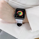 三線帆布替換錶帶，適用於 Apple Watch Series 7 41毫米 / & 6 & SE & 5 & 4 40毫米，適用於 Apple Watch Series 7 45毫米 / & 6 & SE & 5 & 4 44毫米