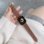 三線帆布替換錶帶，適用於 Apple Watch Series 7 41毫米 / & 6 & SE & 5 & 4 40毫米，適用於 Apple Watch Series 7 45毫米 / & 6 & SE & 5 & 4 44毫米