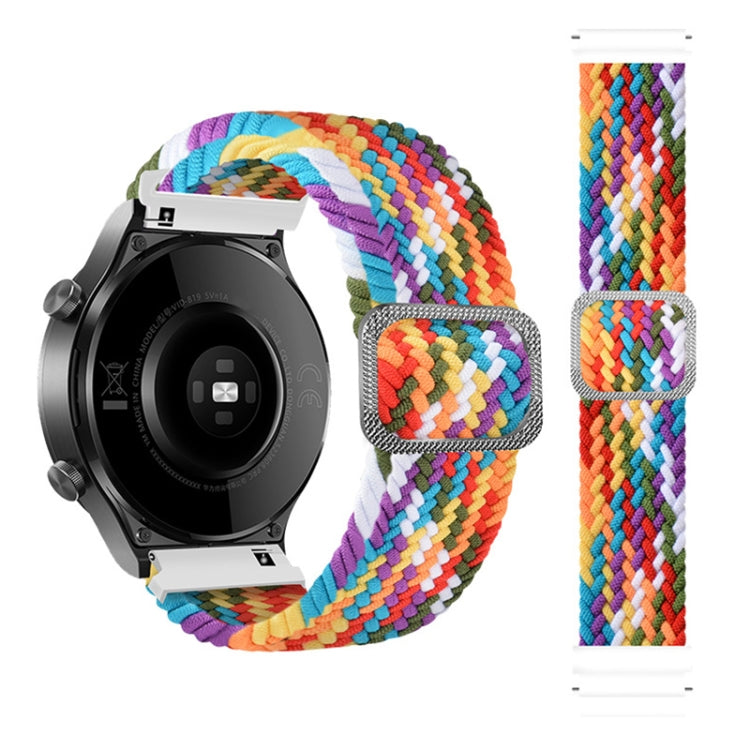 可調節尼龍編織彈性替換錶帶，適用於 Samsung Galaxy Watch Active2 40mm，適用於 Samsung Galaxy Watch Active，適用於 Samsung Galaxy Watch Active2 44mm