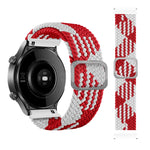 可調節尼龍編織彈性替換錶帶，適用於 Samsung Galaxy Watch Active2 40mm，適用於 Samsung Galaxy Watch Active，適用於 Samsung Galaxy Watch Active2 44mm