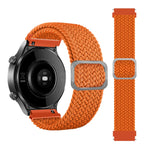 可調節尼龍編織彈性替換錶帶，適用於 Samsung Galaxy Watch Active2 40mm，適用於 Samsung Galaxy Watch Active，適用於 Samsung Galaxy Watch Active2 44mm