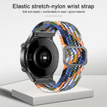 可調節尼龍編織彈性替換錶帶，適用於 Samsung Galaxy Watch Active2 40mm，適用於 Samsung Galaxy Watch Active，適用於 Samsung Galaxy Watch Active2 44mm