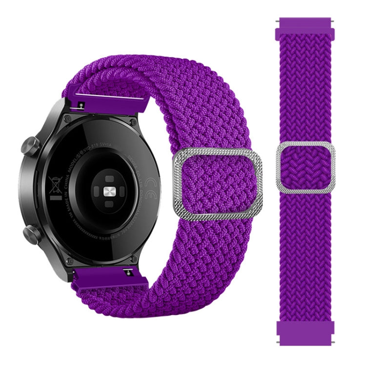 可調節尼龍編織彈性替換錶帶，適用於 Samsung Galaxy Watch Active2 40mm，適用於 Samsung Galaxy Watch Active，適用於 Samsung Galaxy Watch Active2 44mm