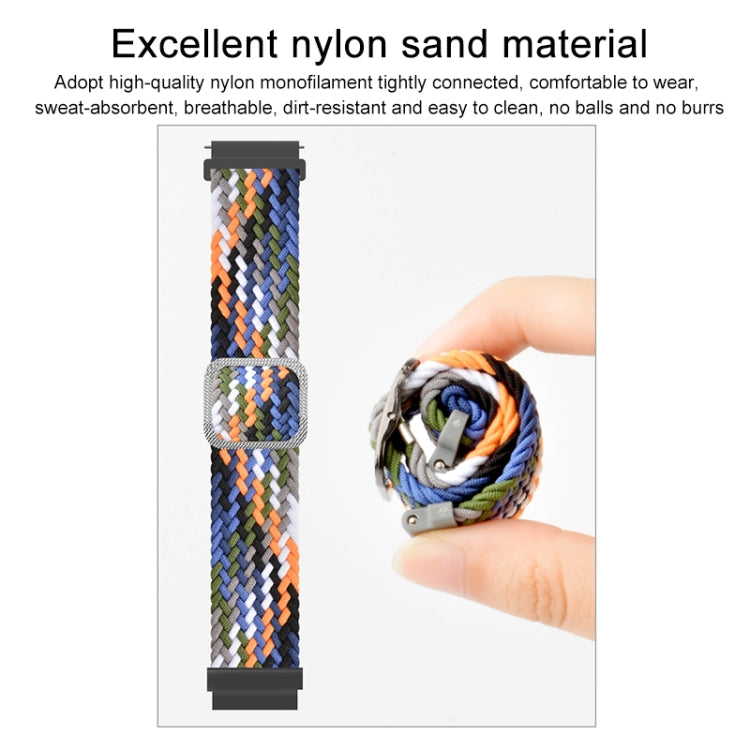 可調節尼龍編織彈性替換錶帶，適用於 Samsung Galaxy Watch 42mm，適用於 Samsung Galaxy Watch 46mm，適用於 Samsung Galaxy Watch 3 41mm