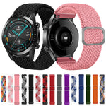 可調節尼龍編織彈性替換錶帶，適用於 Samsung Galaxy Watch 42mm，適用於 Samsung Galaxy Watch 46mm，適用於 Samsung Galaxy Watch 3 41mm