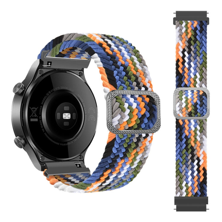 可調節尼龍編織彈性替換錶帶，適用於 Samsung Galaxy Watch 42mm，適用於 Samsung Galaxy Watch 46mm，適用於 Samsung Galaxy Watch 3 41mm