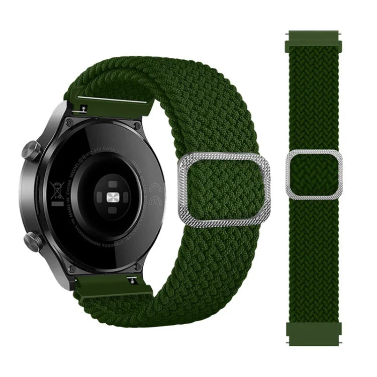 Adjustable Nylon Braided Elasticity Replacement Strap Watchband, For Samsung Galaxy Watch 3 45mm