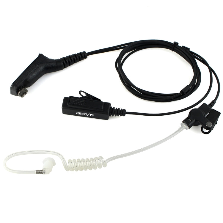 RETEVIS R-1M21 兩線大按鍵聲管耳機麥克風 適用 Motorola XPR6000/XPR6550/DP4800/DP4801，R-1M21