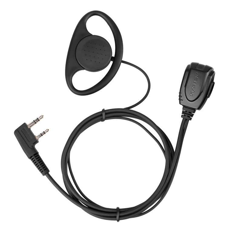 RETEVIS RE-3224 K 2 針 D 型耳掛式耳機麥克風 適用 H777/RT21/RT22/RT24/RT1/RT3/RT81，RE-3224