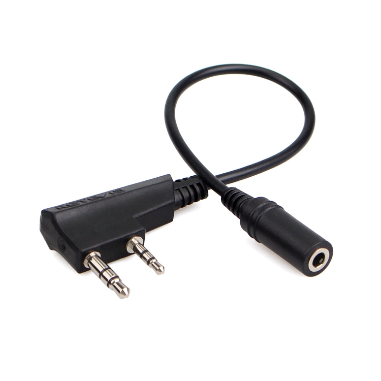 RETEVIS TCK01 Kenwood 2 針轉 3.5mm 母座手機音頻耳機轉接線 適用 RT21/RT22/RT24/RT7/RT27/H777，TCK01