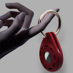 矽膠防刮防震保護套軟殼附鑰匙圈，適用於 AirTag