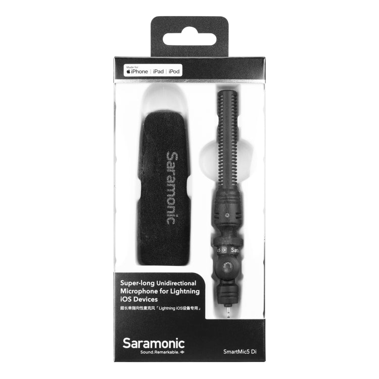 Saramonic SmartMic5 Di 超長指向性麥克風，適用 8 針介面裝置，SmartMic5 Di