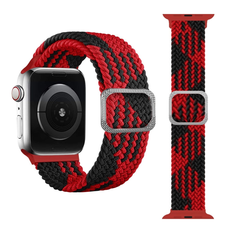 扣式編織彈性錶帶，適用於 Apple Watch Series 9&8&7 41mm / SE 3&SE 2&6&SE&5&4 40mm / 3&2&1 38mm（彩虹色），適用於 Apple Watch Series 8&7 41mm / SE 2&6&SE&5&4 40mm / 3&2&1 38mm
