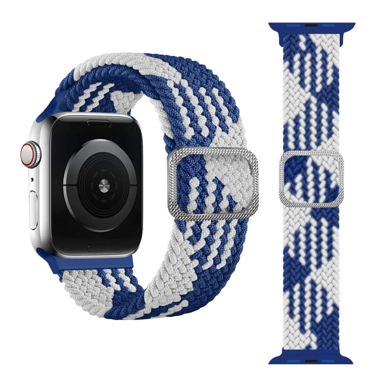 扣式編織彈性錶帶，適用於 Apple Watch Series 9&8&7 41mm / SE 3&SE 2&6&SE&5&4 40mm / 3&2&1 38mm（彩虹色），適用於 Apple Watch Series 8&7 41mm / SE 2&6&SE&5&4 40mm / 3&2&1 38mm