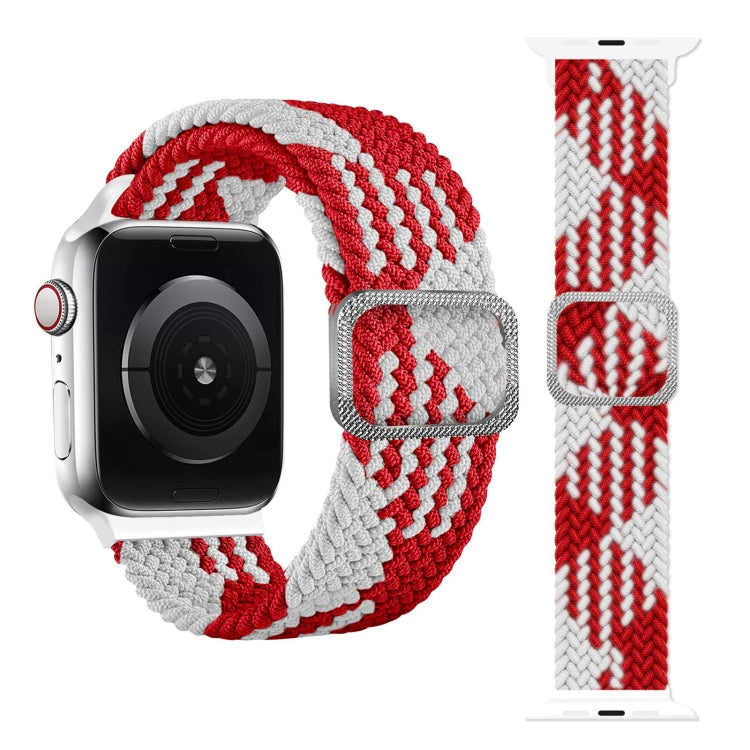 扣式編織彈性錶帶，適用於 Apple Watch Series 9&8&7 41mm / SE 3&SE 2&6&SE&5&4 40mm / 3&2&1 38mm（彩虹色），適用於 Apple Watch Series 8&7 41mm / SE 2&6&SE&5&4 40mm / 3&2&1 38mm