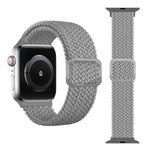 扣式編織彈性錶帶，適用於 Apple Watch Series 9&8&7 41mm / SE 3&SE 2&6&SE&5&4 40mm / 3&2&1 38mm（彩虹色），適用於 Apple Watch Series 8&7 41mm / SE 2&6&SE&5&4 40mm / 3&2&1 38mm