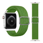 扣式編織彈性錶帶，適用於 Apple Watch Series 9&8&7 41mm / SE 3&SE 2&6&SE&5&4 40mm / 3&2&1 38mm（彩虹色），適用於 Apple Watch Series 8&7 41mm / SE 2&6&SE&5&4 40mm / 3&2&1 38mm