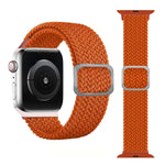 扣式編織彈性錶帶，適用於 Apple Watch Series 9&8&7 41mm / SE 3&SE 2&6&SE&5&4 40mm / 3&2&1 38mm（彩虹色），適用於 Apple Watch Series 8&7 41mm / SE 2&6&SE&5&4 40mm / 3&2&1 38mm
