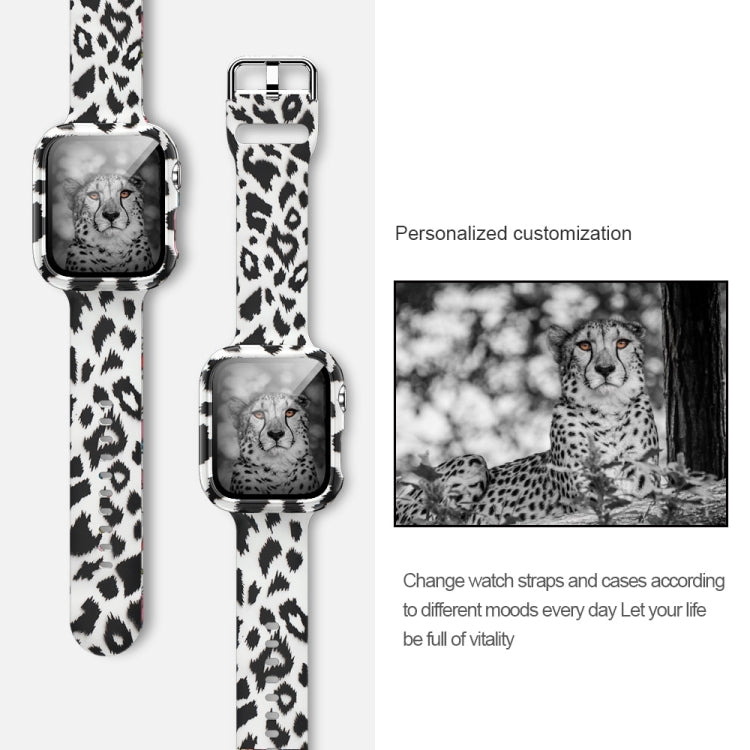 矽膠印刷一體式替換錶殼錶帶，適用於Apple Watch Series 6 / 5 / 4 / Watch SE 44mm，適用於Apple Watch Series 6 / 5 / 4 / Watch SE 40mm，適用於Apple Watch Series 3 & 2 & 1 42mm