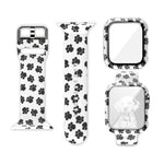 矽膠印刷一體式替換錶殼錶帶，適用於Apple Watch Series 6 / 5 / 4 / Watch SE 44mm，適用於Apple Watch Series 6 / 5 / 4 / Watch SE 40mm，適用於Apple Watch Series 3 & 2 & 1 42mm