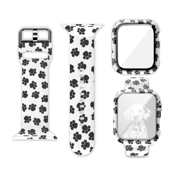 矽膠印刷一體式替換錶殼錶帶，適用於Apple Watch Series 6 / 5 / 4 / Watch SE 44mm，適用於Apple Watch Series 6 / 5 / 4 / Watch SE 40mm，適用於Apple Watch Series 3 & 2 & 1 42mm