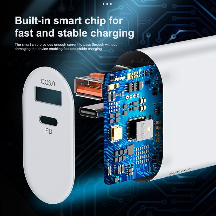 LZ-822A+C PD 20W USB-C / Type-C + QC 3.0 USB 快速旅行充電器，美規插頭，歐規插頭