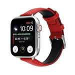 14mm 薄款真皮錶帶，適用於 Apple Watch Series，7 45mm / 6 & SE & 5 & 4 44mm / 3 & 2 & 1 42mm，7 41mm / 6 & SE & 5 & 4 40mm / 3 & 2 & 1 38mm