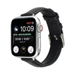 14mm 薄款真皮錶帶，適用於 Apple Watch Series，7 45mm / 6 & SE & 5 & 4 44mm / 3 & 2 & 1 42mm，7 41mm / 6 & SE & 5 & 4 40mm / 3 & 2 & 1 38mm
