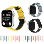 14mm 薄款真皮錶帶，適用於 Apple Watch Series，7 45mm / 6 & SE & 5 & 4 44mm / 3 & 2 & 1 42mm，7 41mm / 6 & SE & 5 & 4 40mm / 3 & 2 & 1 38mm