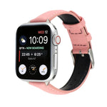 14mm 薄款真皮錶帶，適用於 Apple Watch Series，7 45mm / 6 & SE & 5 & 4 44mm / 3 & 2 & 1 42mm，7 41mm / 6 & SE & 5 & 4 40mm / 3 & 2 & 1 38mm