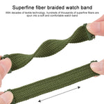For Huawei Watch 3 / 3 Pro Adjustable Nylon Braided Elasticity Replacement Strap Watchband, 125mm, 135mm, 145mm, 155mm