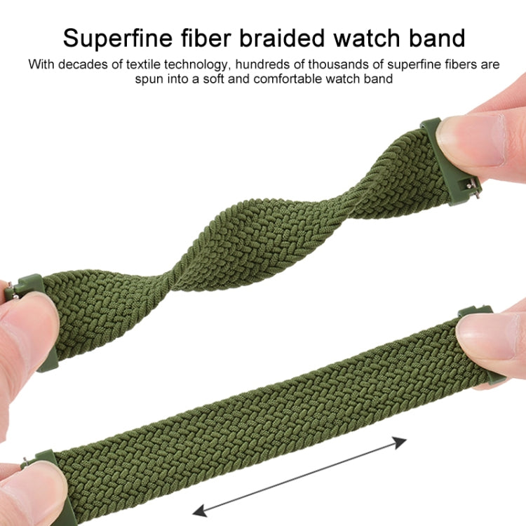 For Huawei Watch 3 / 3 Pro Adjustable Nylon Braided Elasticity Replacement Strap Watchband, 125mm, 135mm, 145mm, 155mm